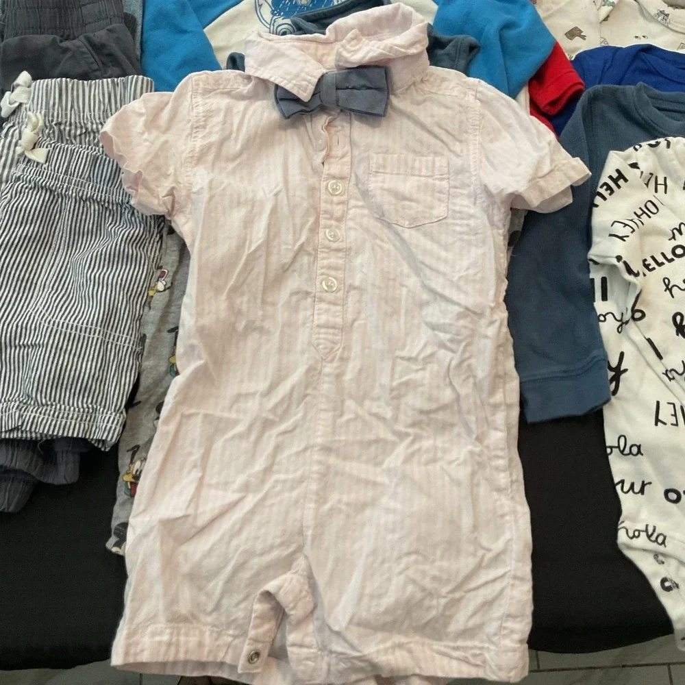 Mixed Brands 24pc Clothes Lot Boys 18 months Multicolor Paw Patrol Mario Outfits
